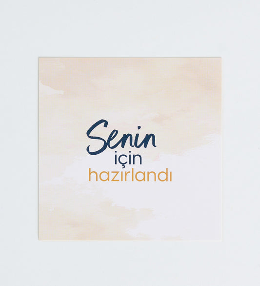 Senin için hazırlandı pankart